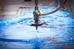 The waterjet’s versatility is demonstrated by the amount of materials and thicknesses it is able to cut.